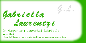 gabriella laurentzi business card